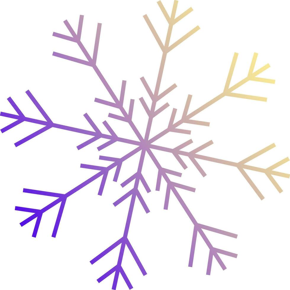 Vector illustration of snowflake.