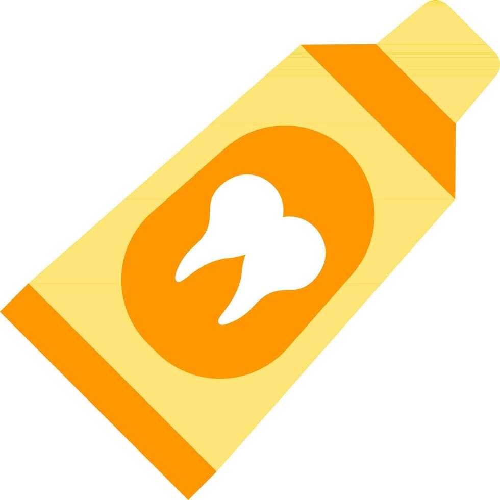 Isolated Toothpaste icon in flat style. vector