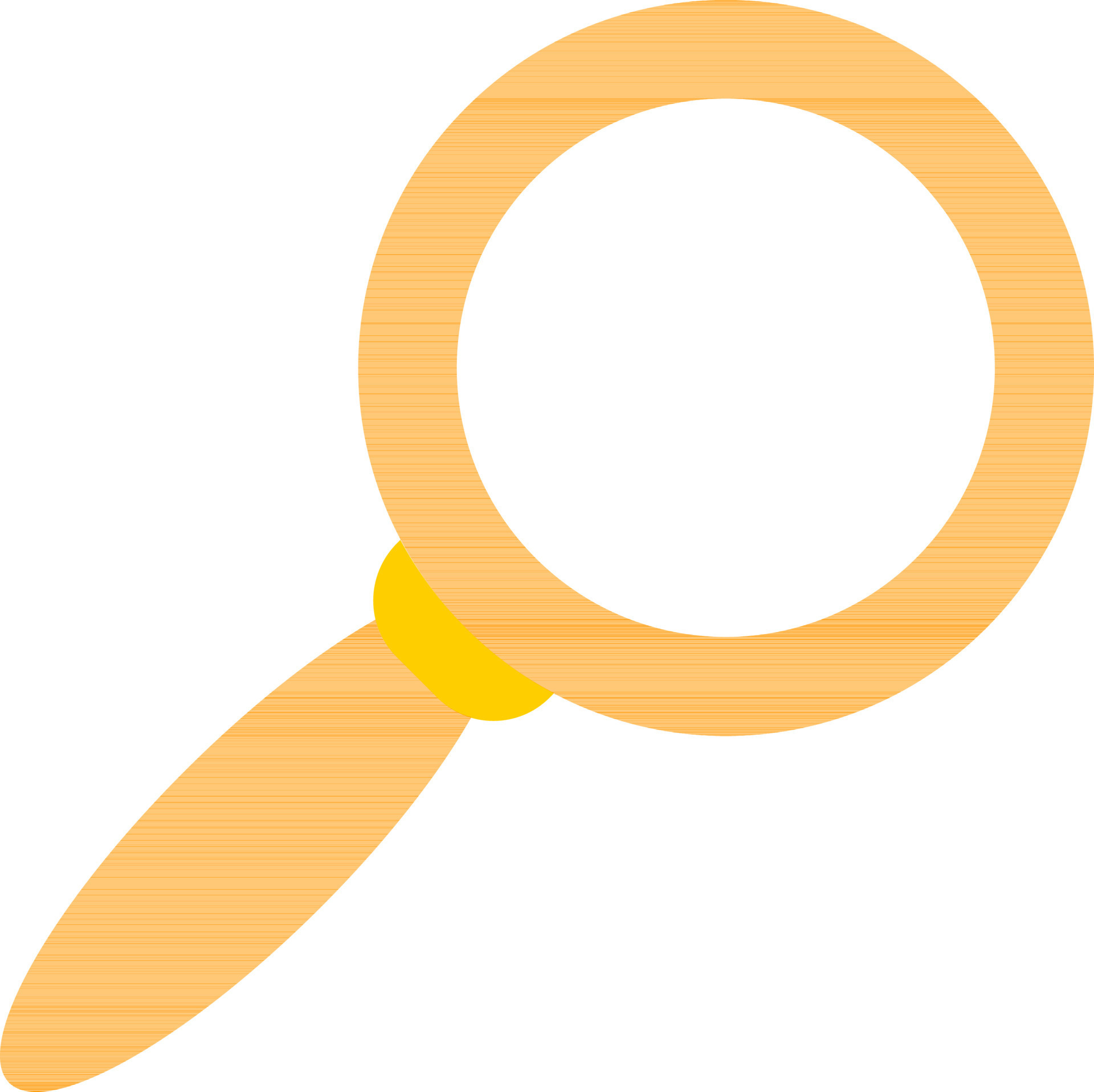 Magnifying Glass icon in yellow color. 24362224 Vector Art at Vecteezy