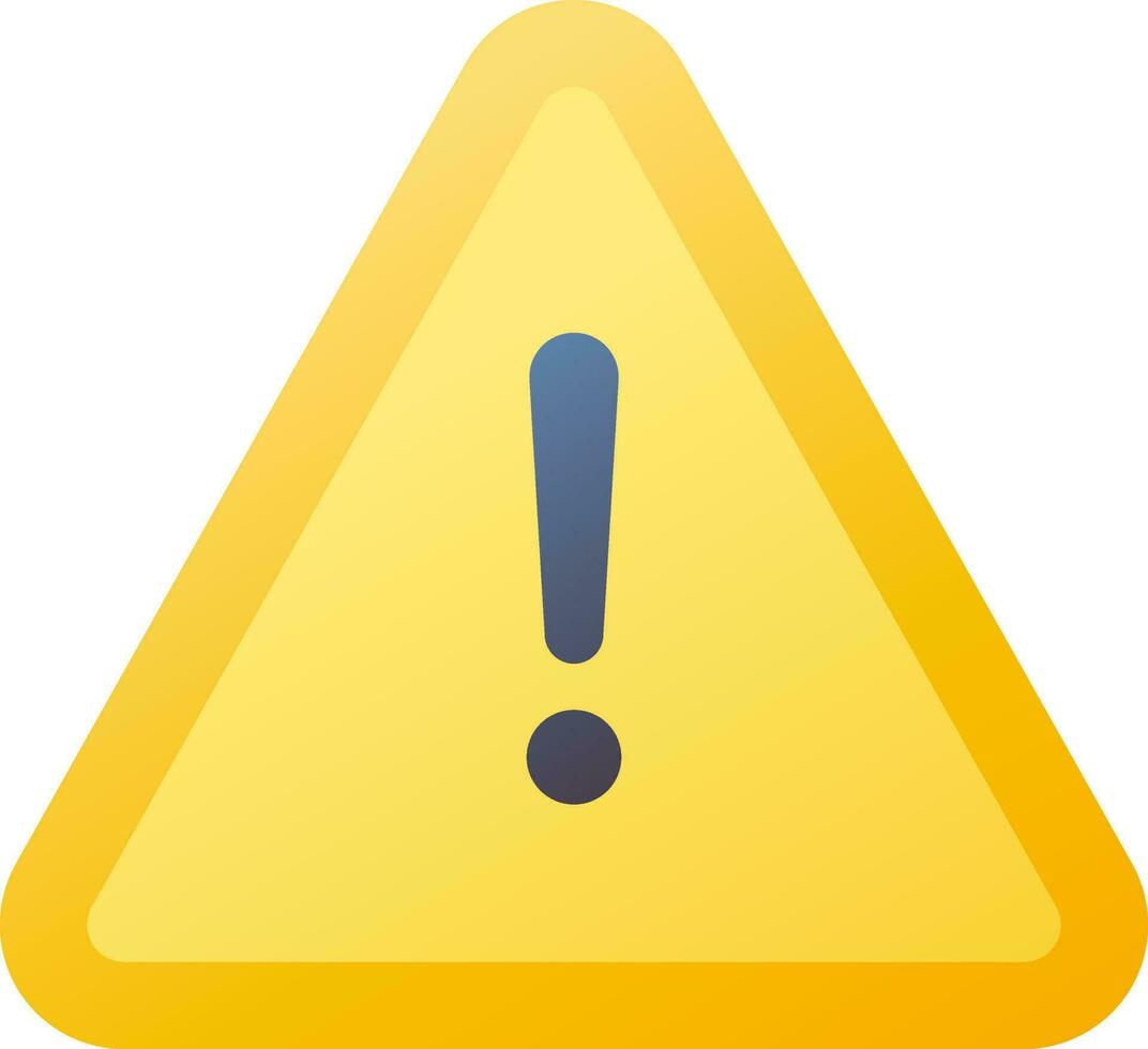 Warning sign or symbol in yellow and gray color. vector