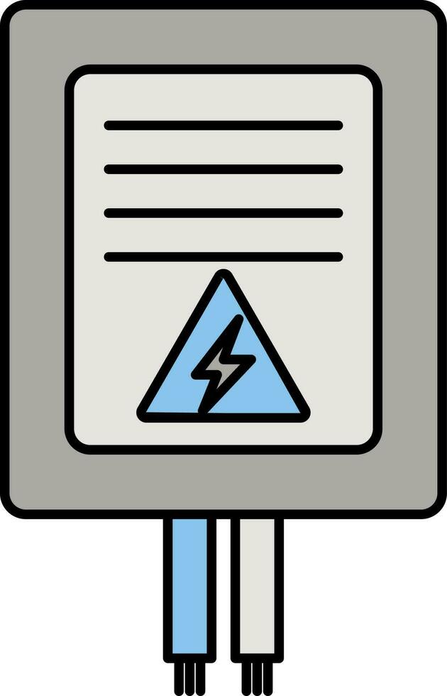 Vector Illustration of Electric Meter.