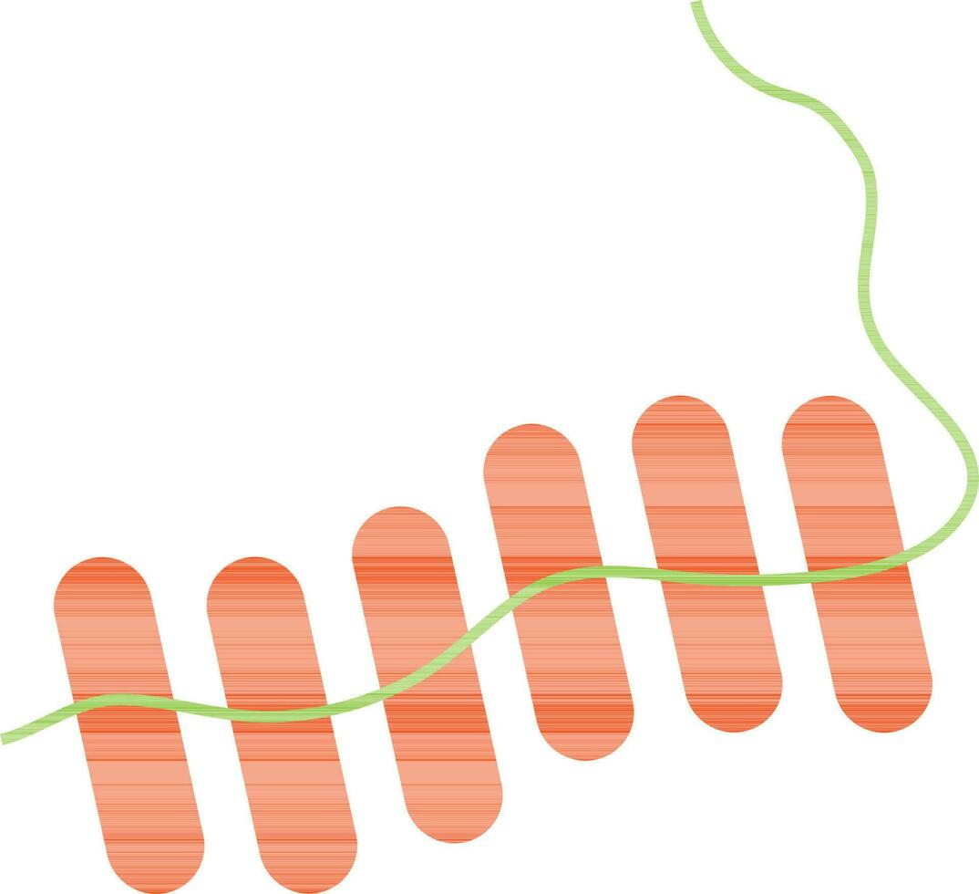 naranja manojo de petardos vector