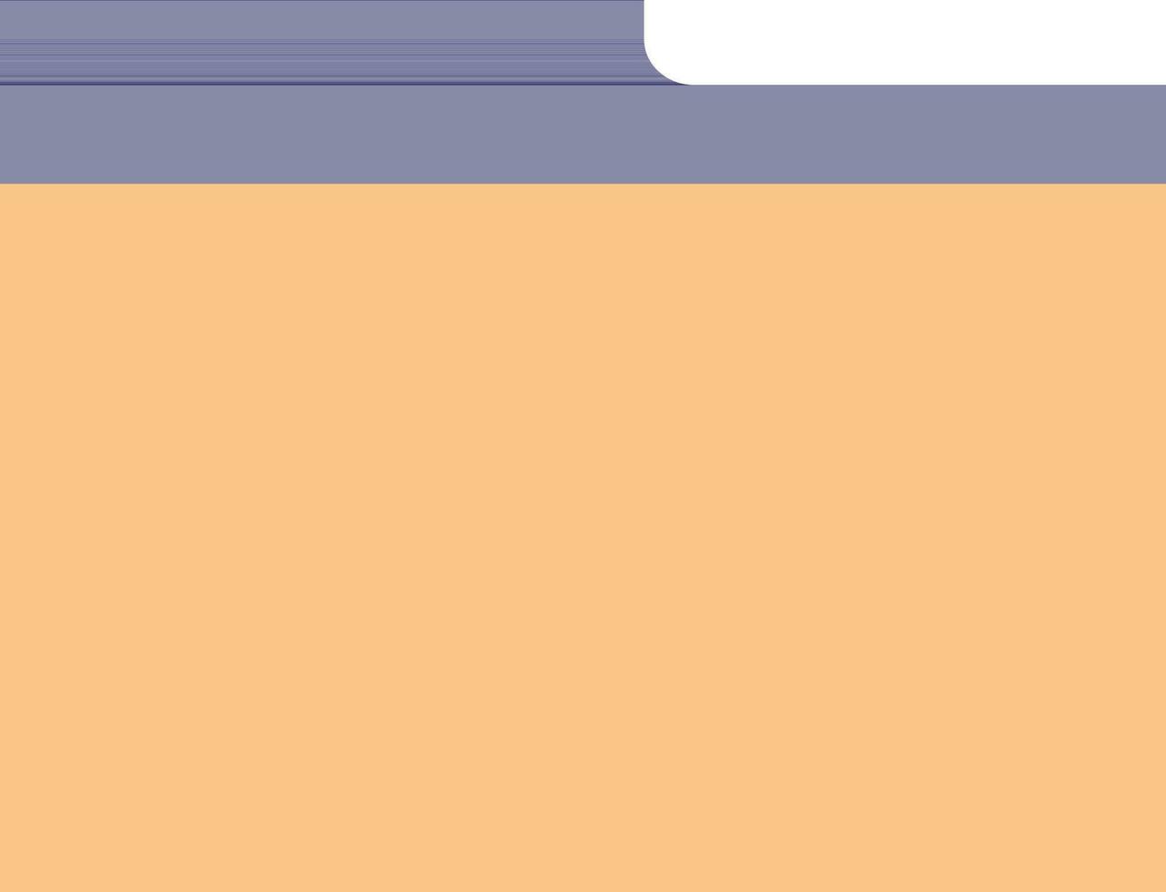 File folder in orange and blue color. vector