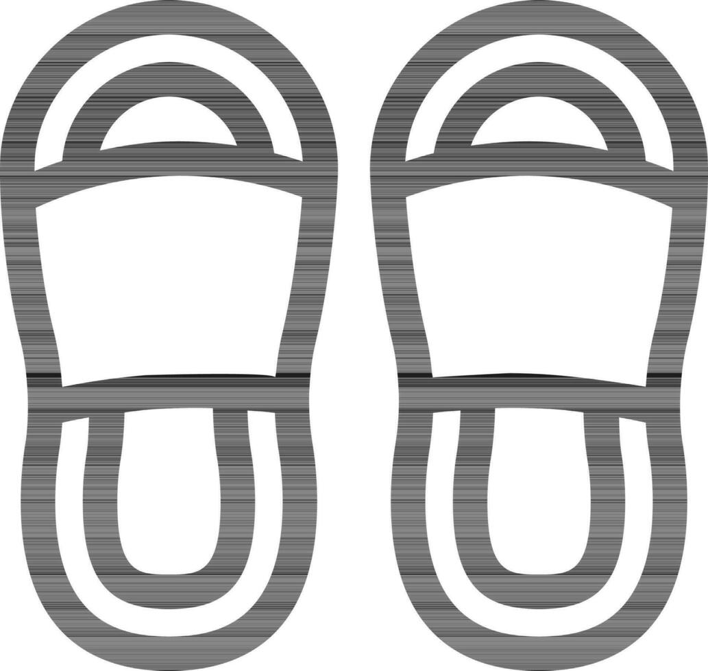 línea Arte ilustración de zapatillas icono. vector