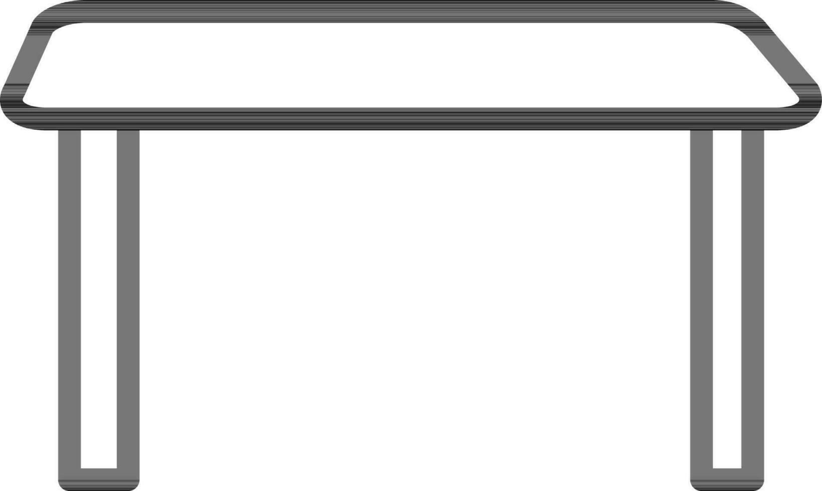 Line art illustration of Table icon. vector