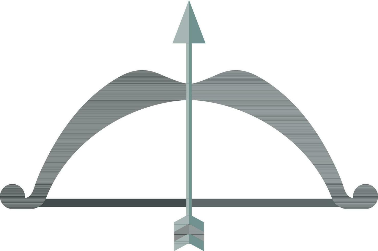 Archery, Arrow and Bow, Weapon, Sports Icon. vector
