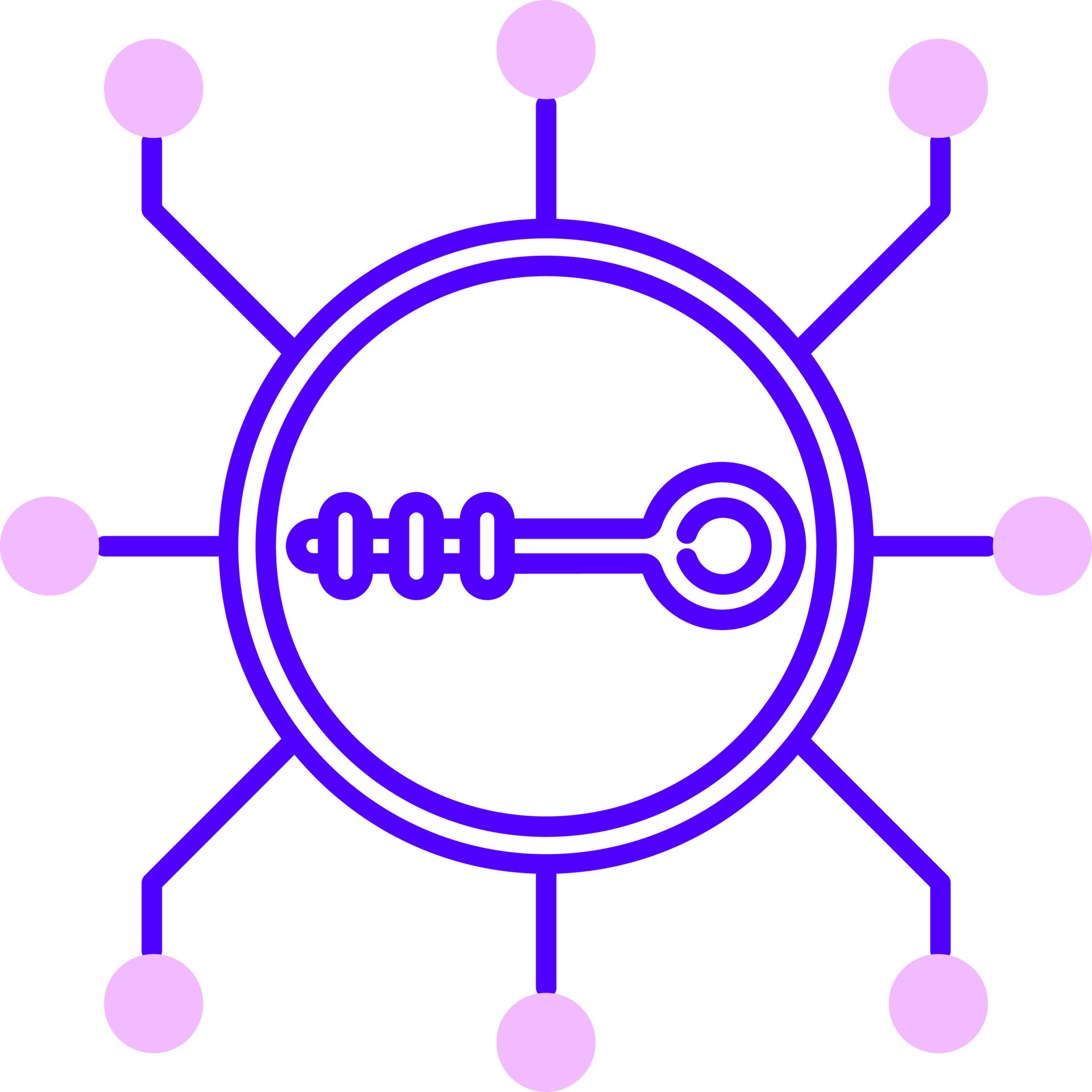 Illustration of Encryption key icon in flat style. 24363391 Vector Art ...