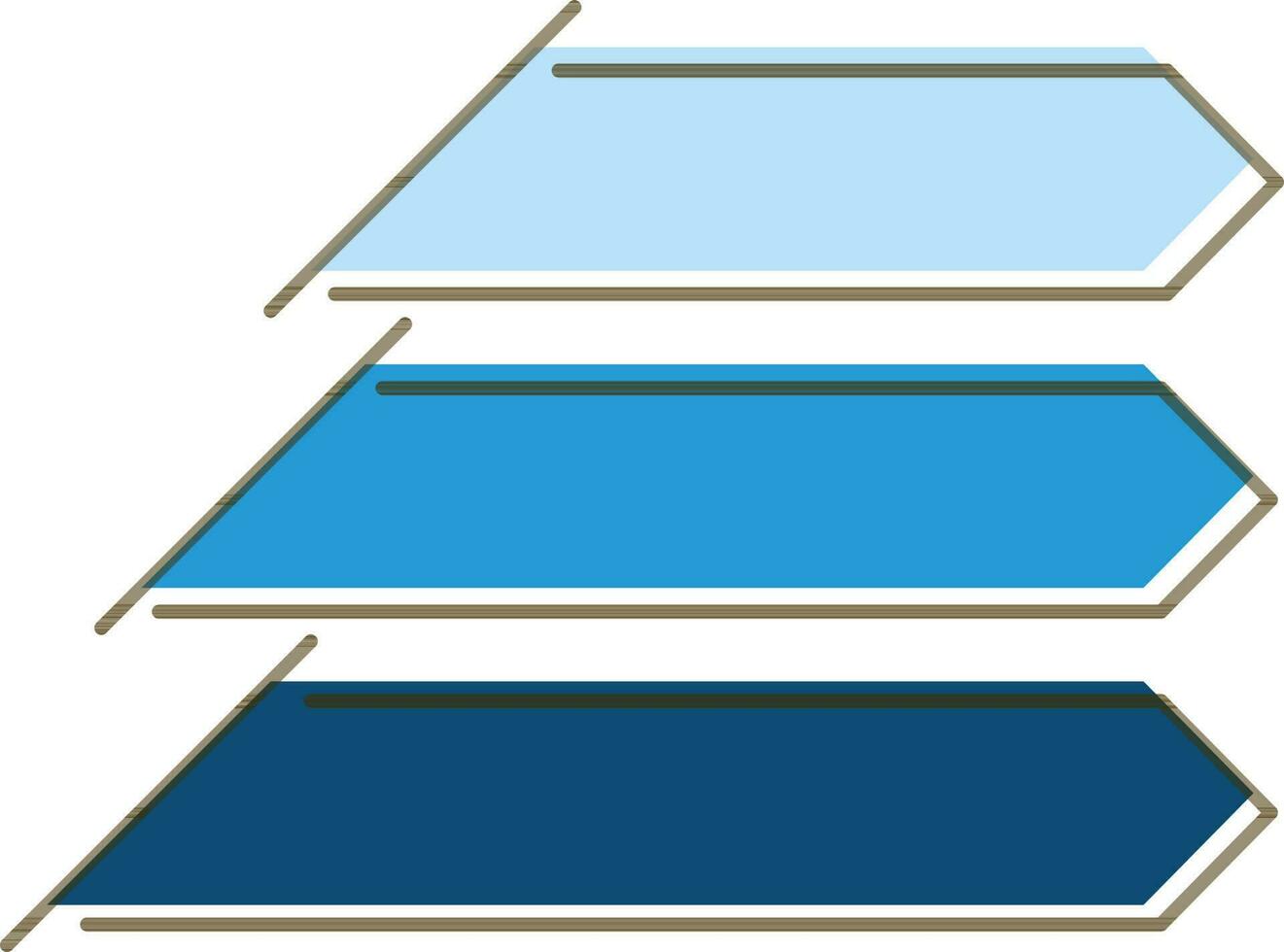 Vector Illustration of Three Arrow Message Box icon.