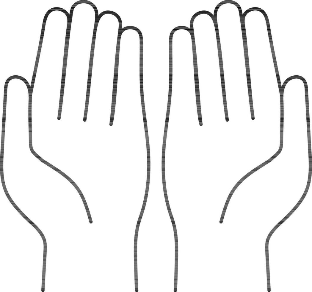 line-art-illustration-of-open-or-praying-hand-icon-24363881-vector-art-at-vecteezy