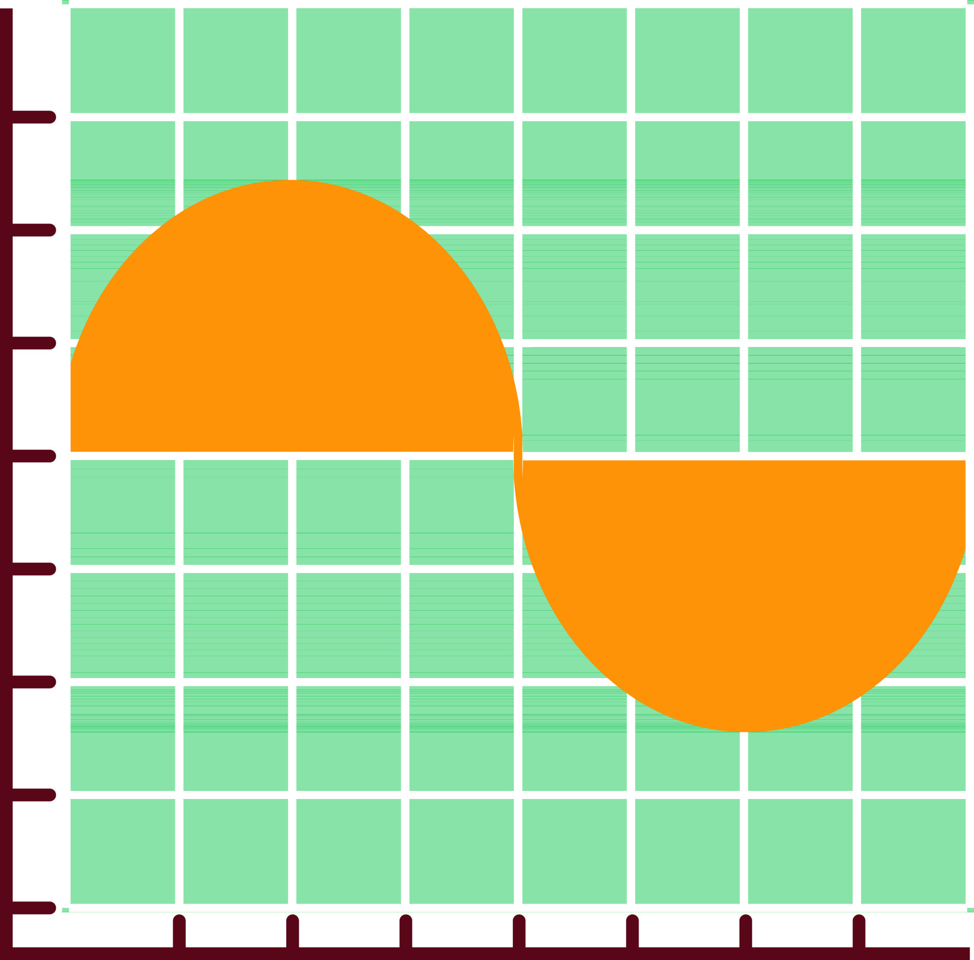 Motion Wave Graph Chart icon in Orange and Green color. 24363940 Vector ...