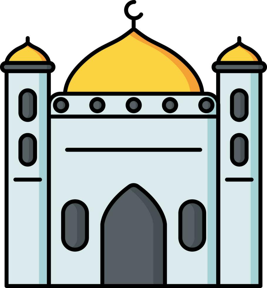 Vector illustration of Mosque icon.