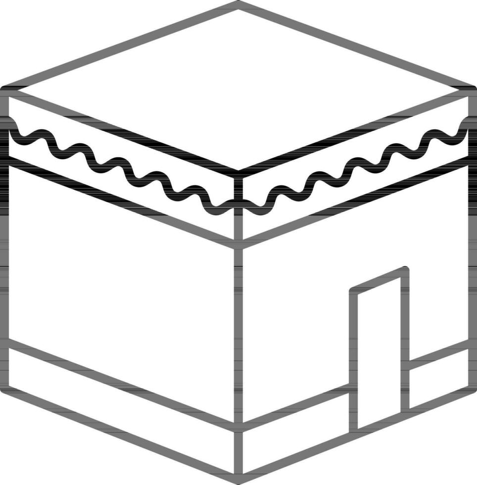 Makka madina icon in thin line art. vector