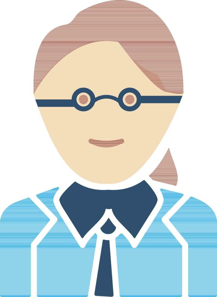 personaje de un abogado mujer. vector