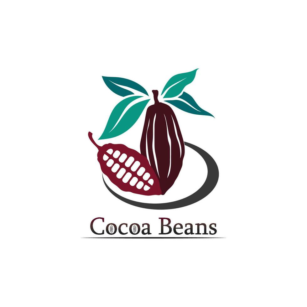 chocolate logo and cocoa icon and vector design nut and nut delicious