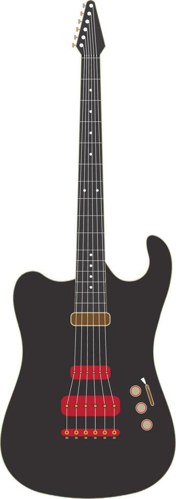 ilustración de un eléctrico guitarra instrumento. vector