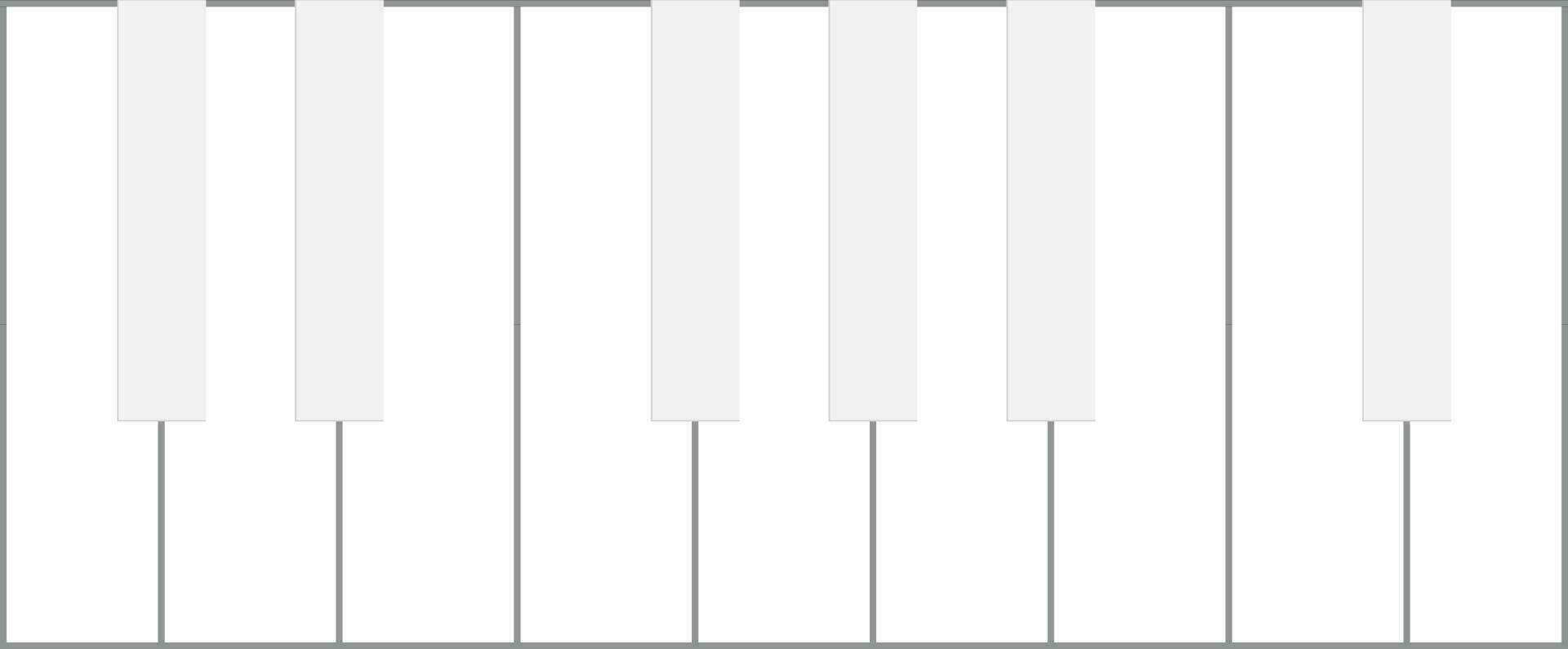 plano ilustración de un piano teclado. vector