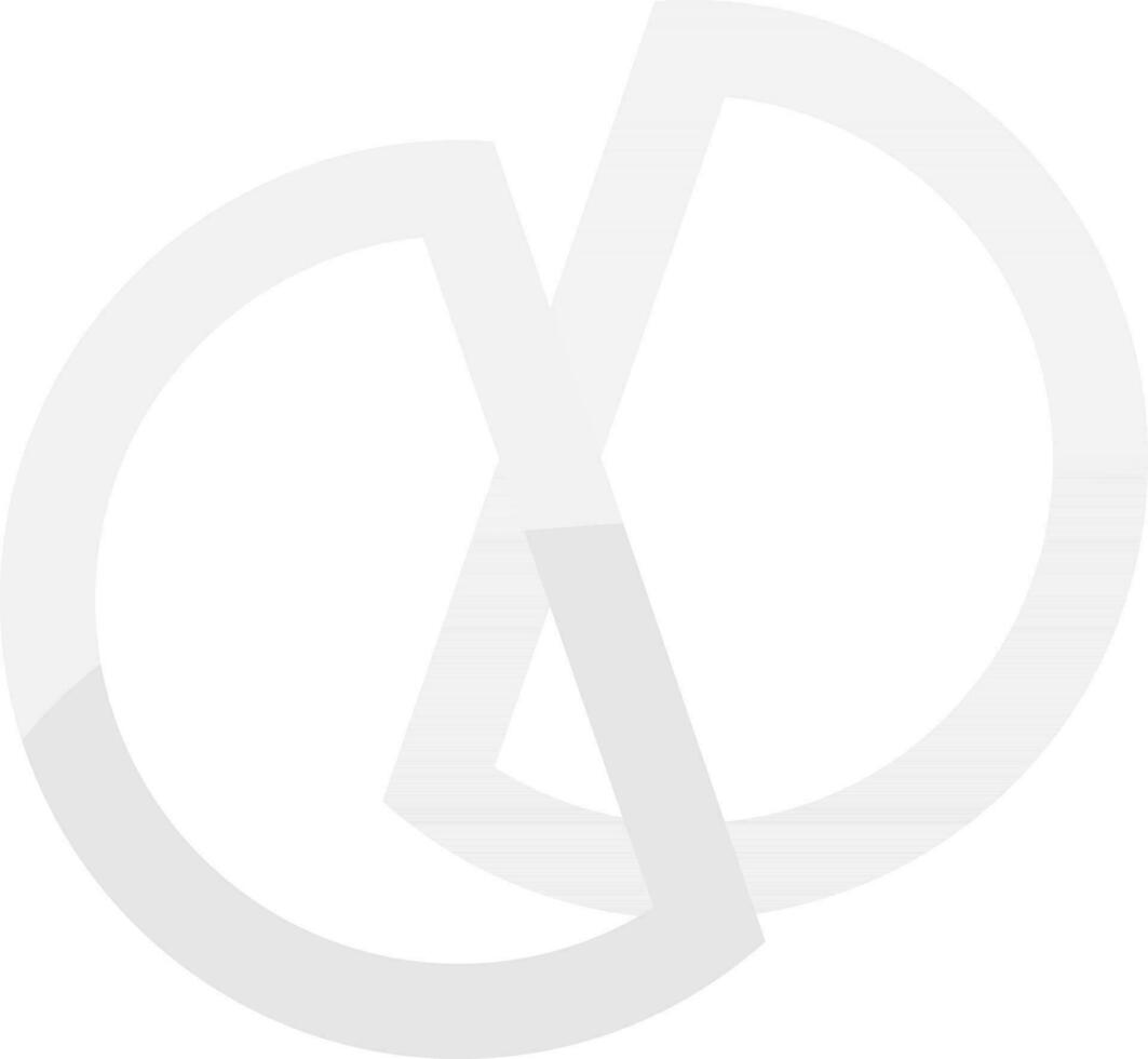 Business symbol with English Alphabet D. vector