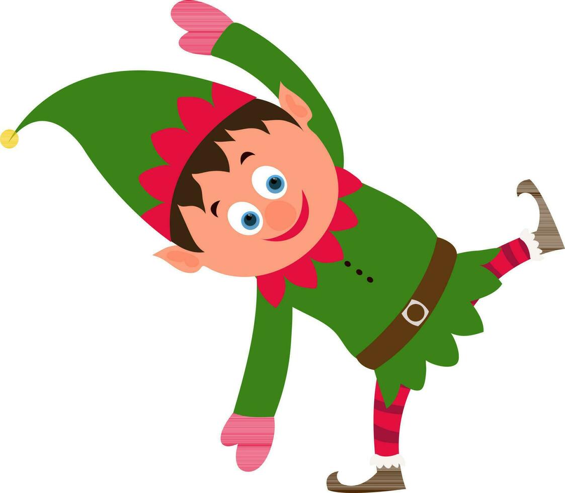 Cartoon character of an elf. vector