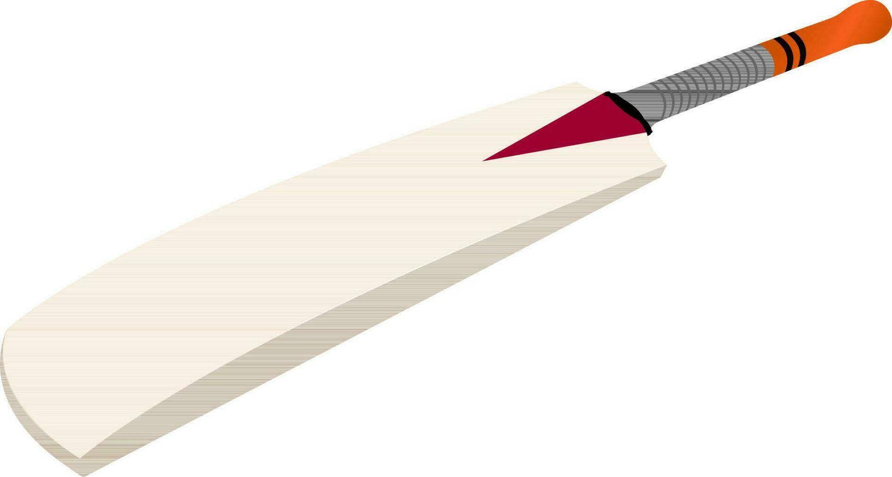 Illustration of cricket bat. vector