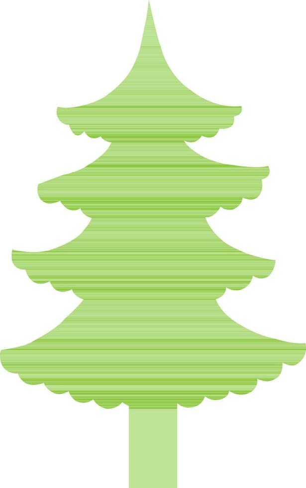 Illustration of Christmas Tree. vector