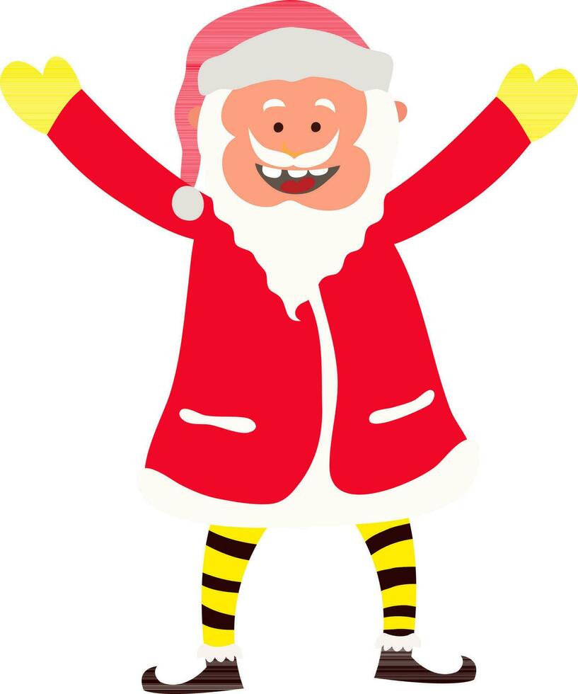 ilustración de un antiguo Papa Noel claus para Navidad. vector