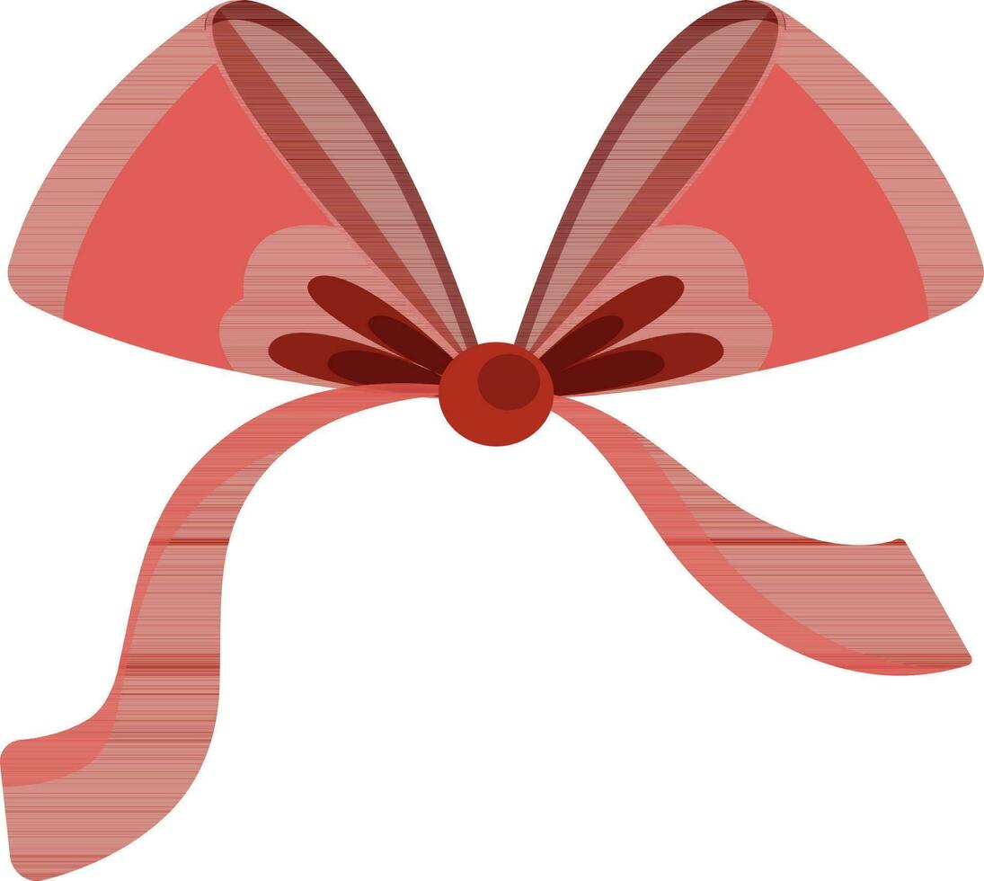 Red ribbon bow design. vector