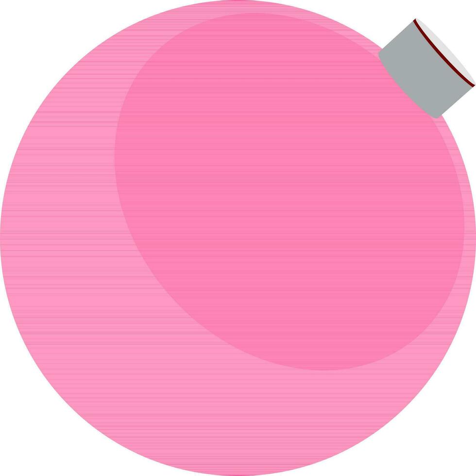 ilustración de rosado Navidad pelota. vector