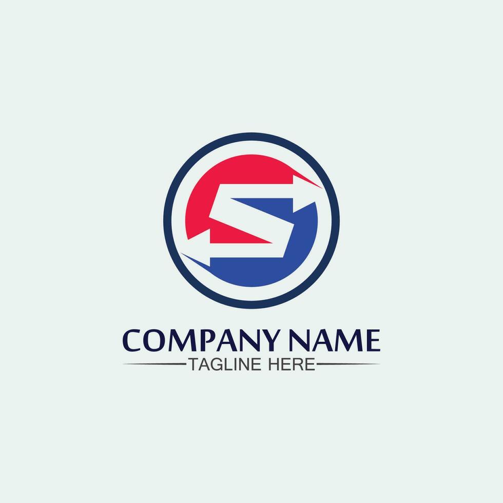 Business corporate S letter logo vector