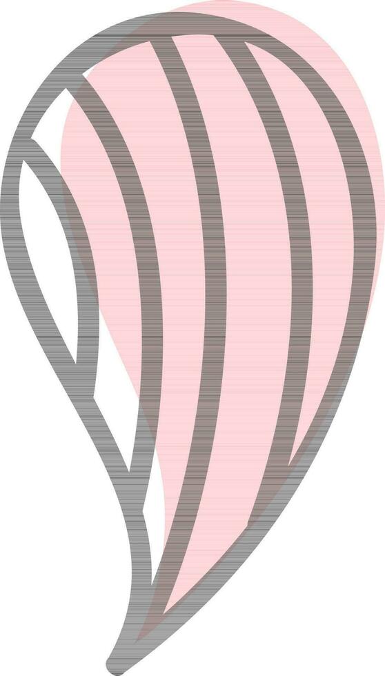 Flat illustration of floral element. vector