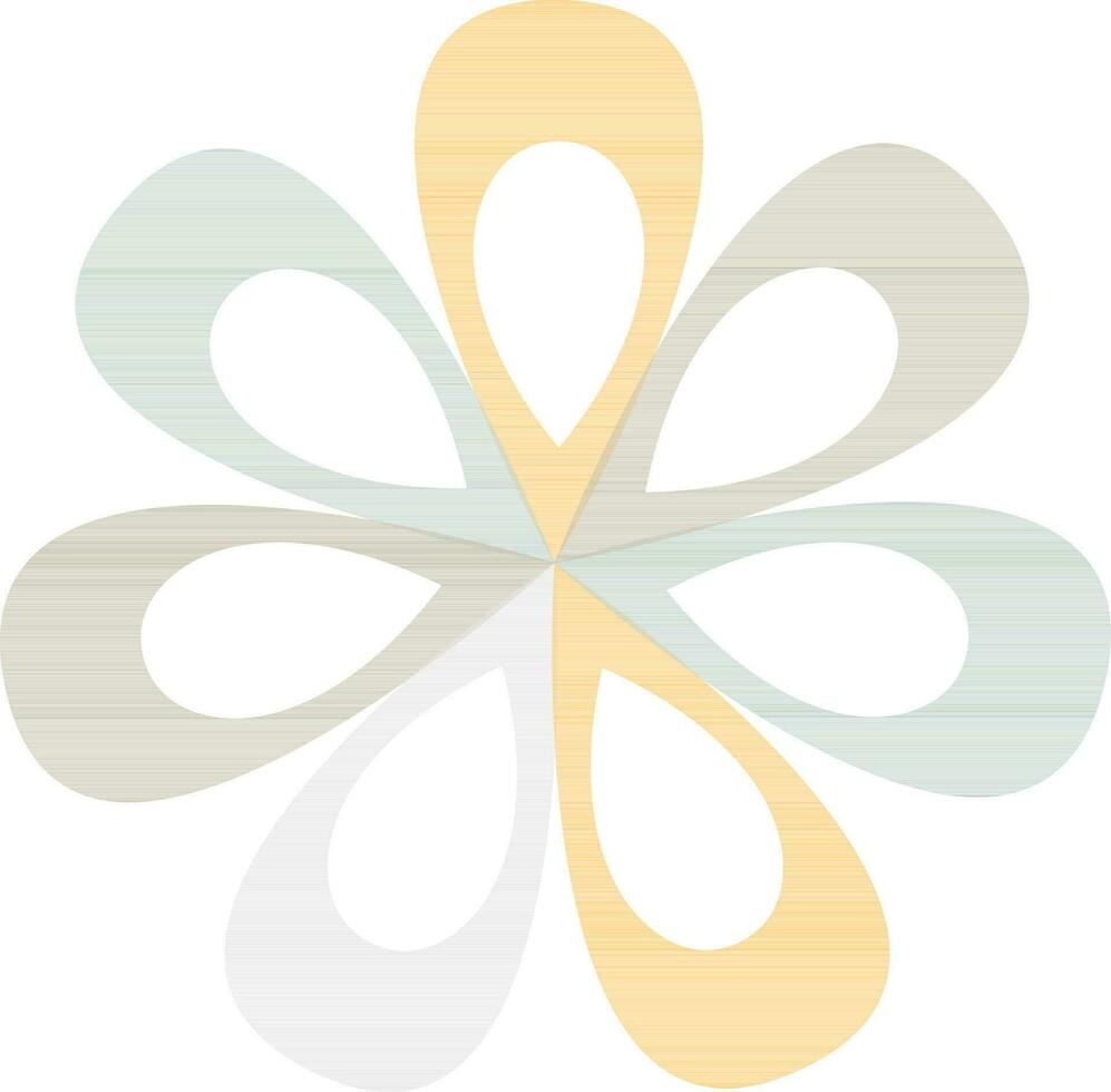 Flat illustration of a flower. vector