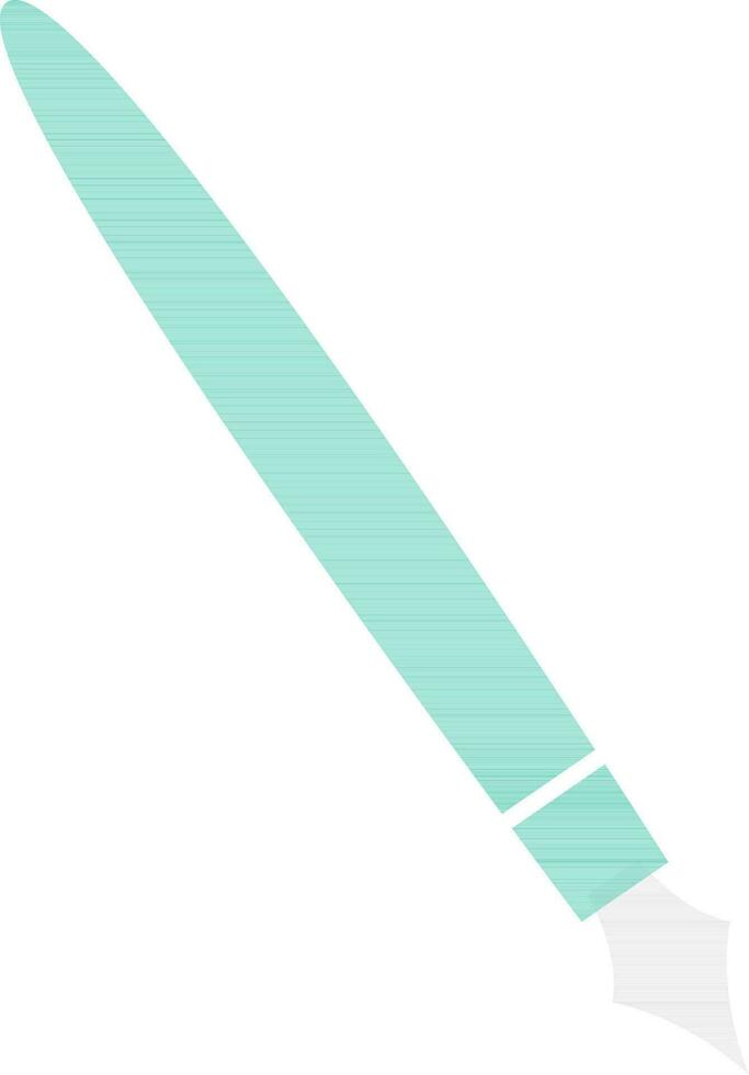 vector ilustración de verde fuente bolígrafo.