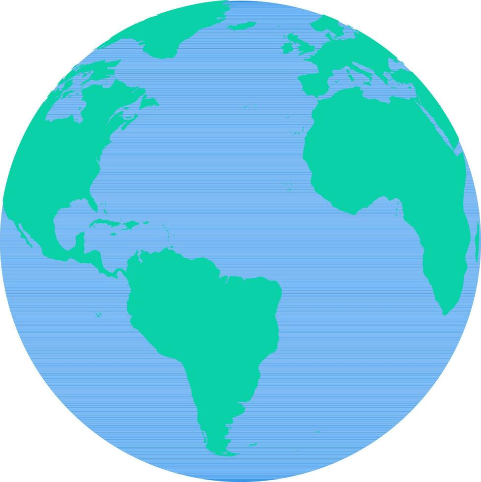 Vector Earth Globe symbol in flat style.