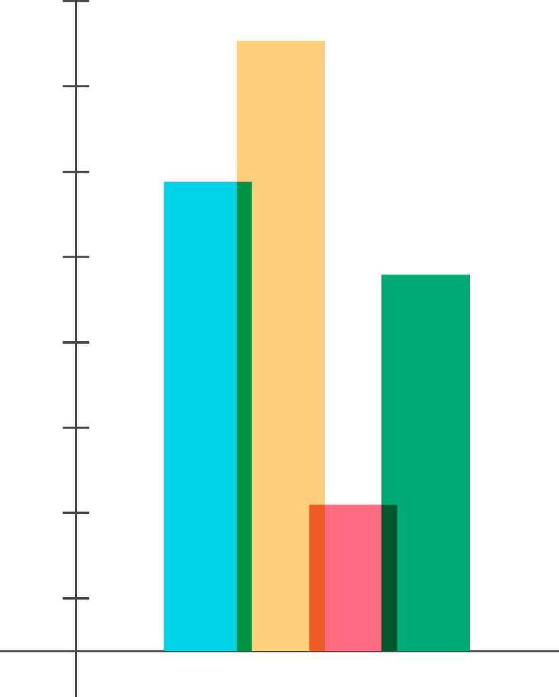 Bar chart infographic for Business. vector