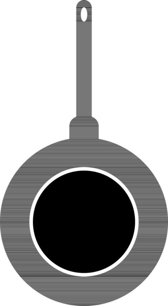 Flat illustration of a frying pan. vector