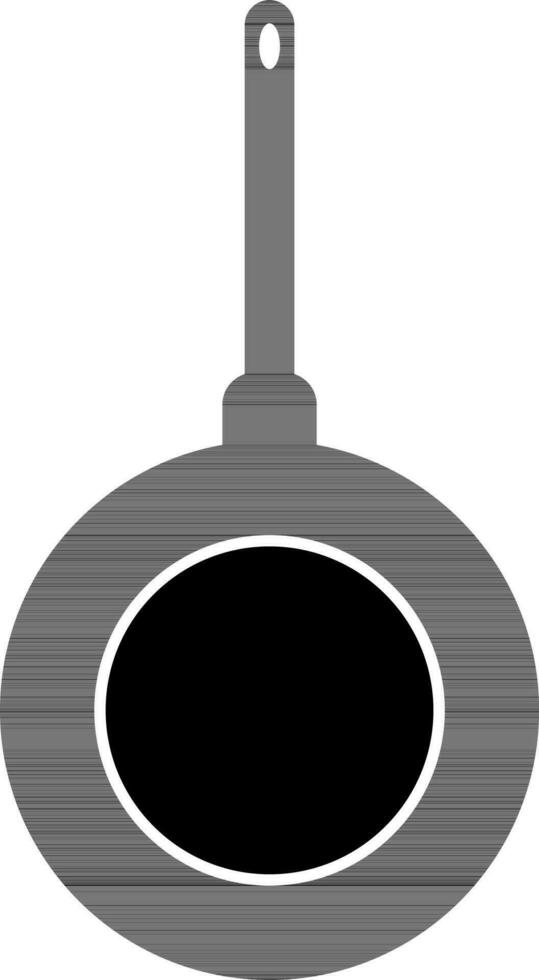 Flat illustration of a frying pan. vector