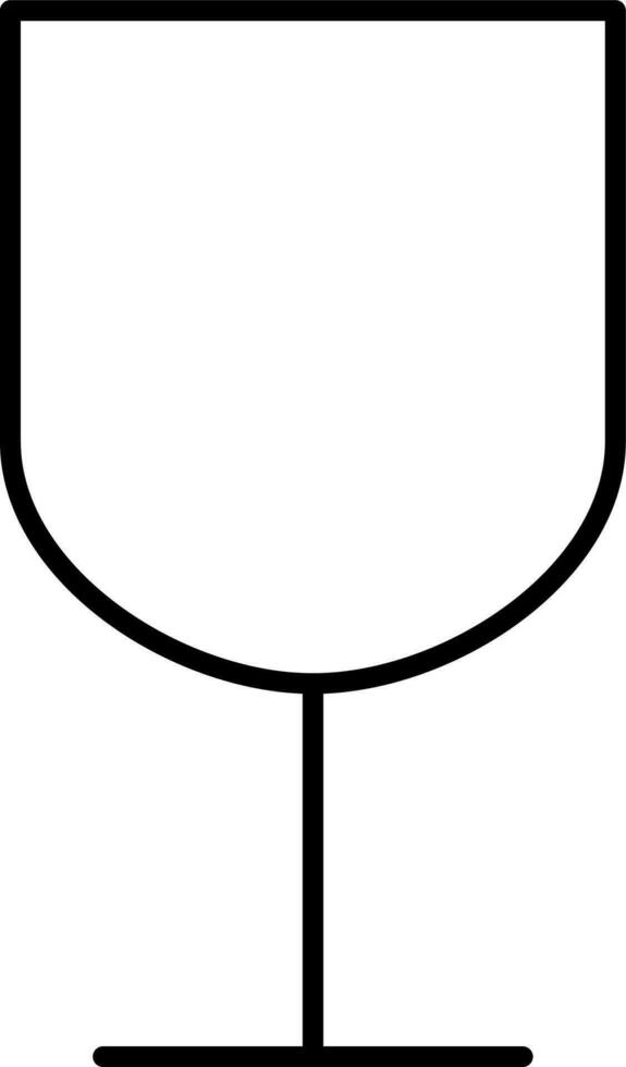 plano estilo bebida vaso icono en línea Arte. vector