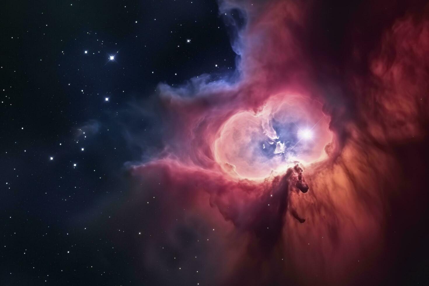 the Orion Nebula deep space objects , generate ai photo