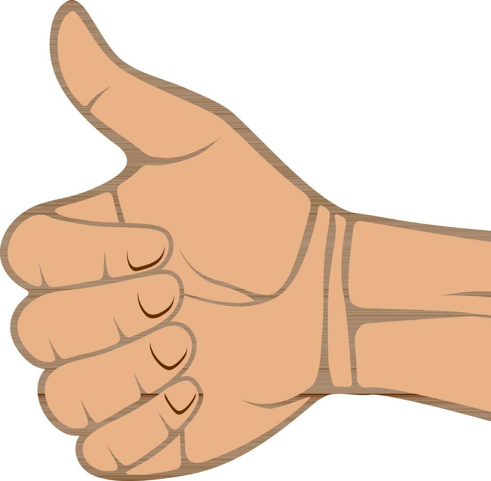 Vector illustration of hand.