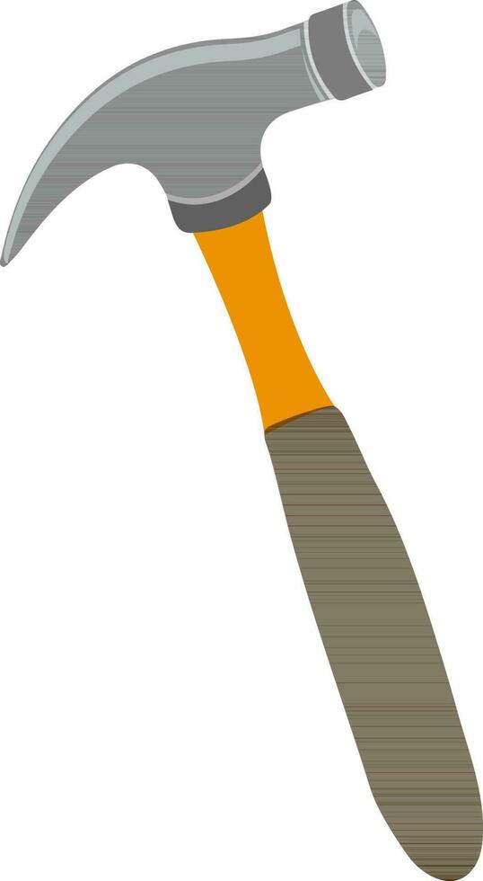 Isolated illustration of hammer. vector