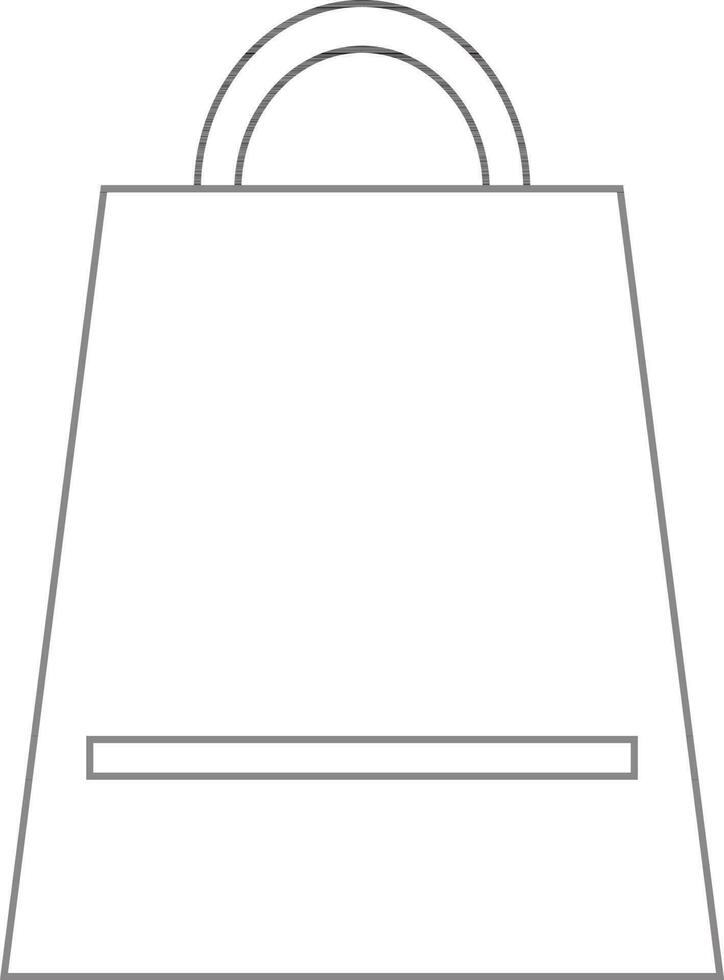 Isolated shopping bag icon. vector