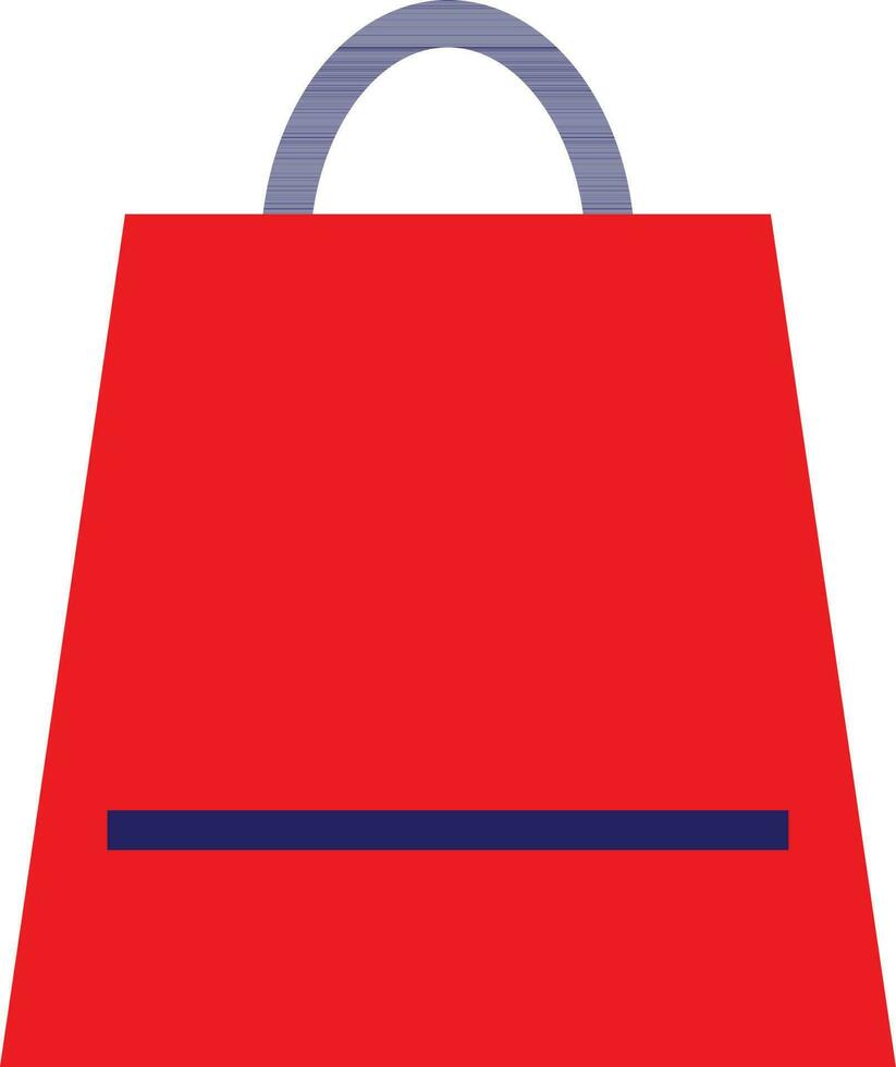 Blue and red shopping bag. vector