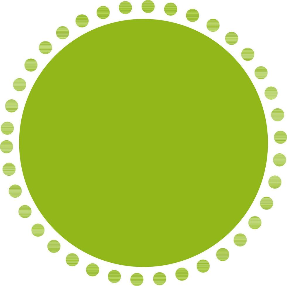 Illustration of circle with dots. vector