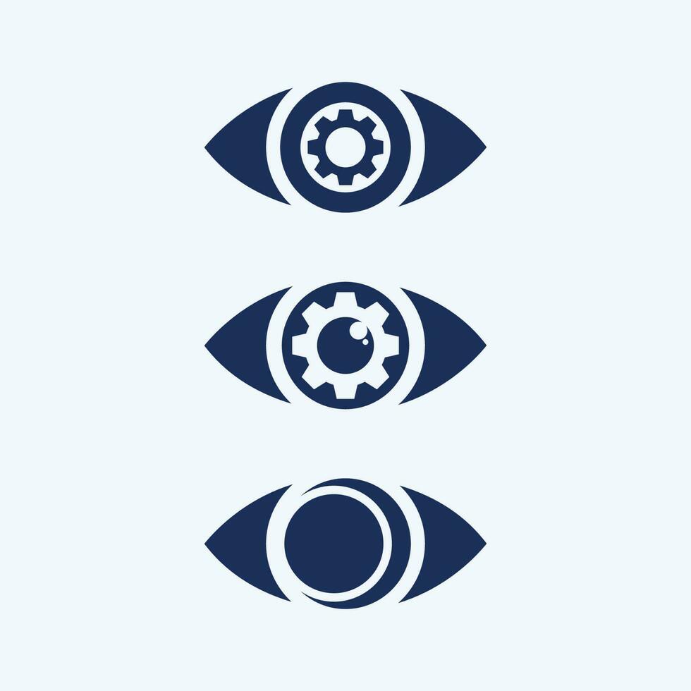 Eye Care vector logo design