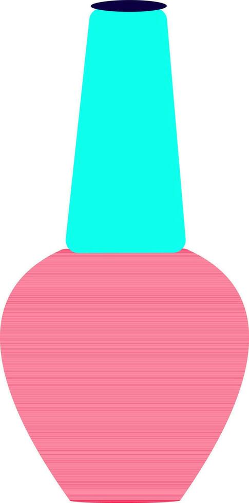 Illustration of nail polish icon in color style. vector