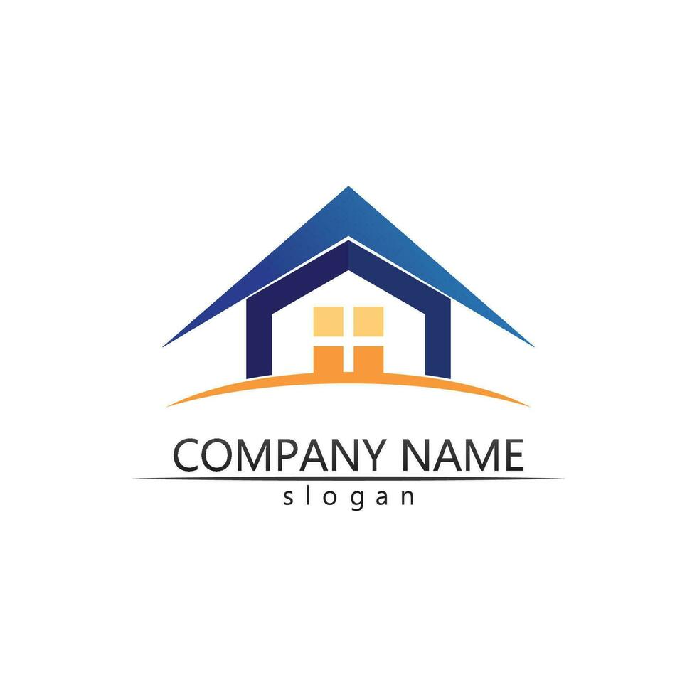 Real estate and home buildings vector logo icons template