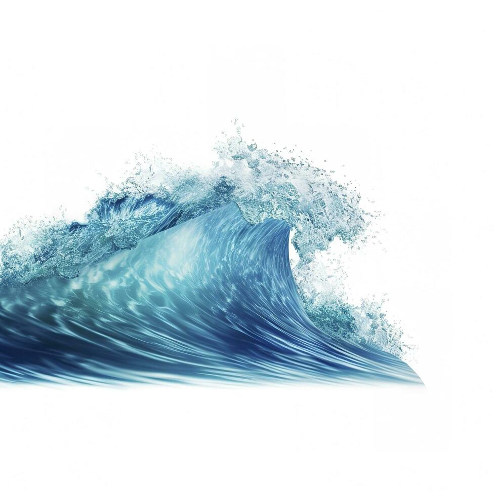 Sea waves world ocean day background illustration , generate ai photo