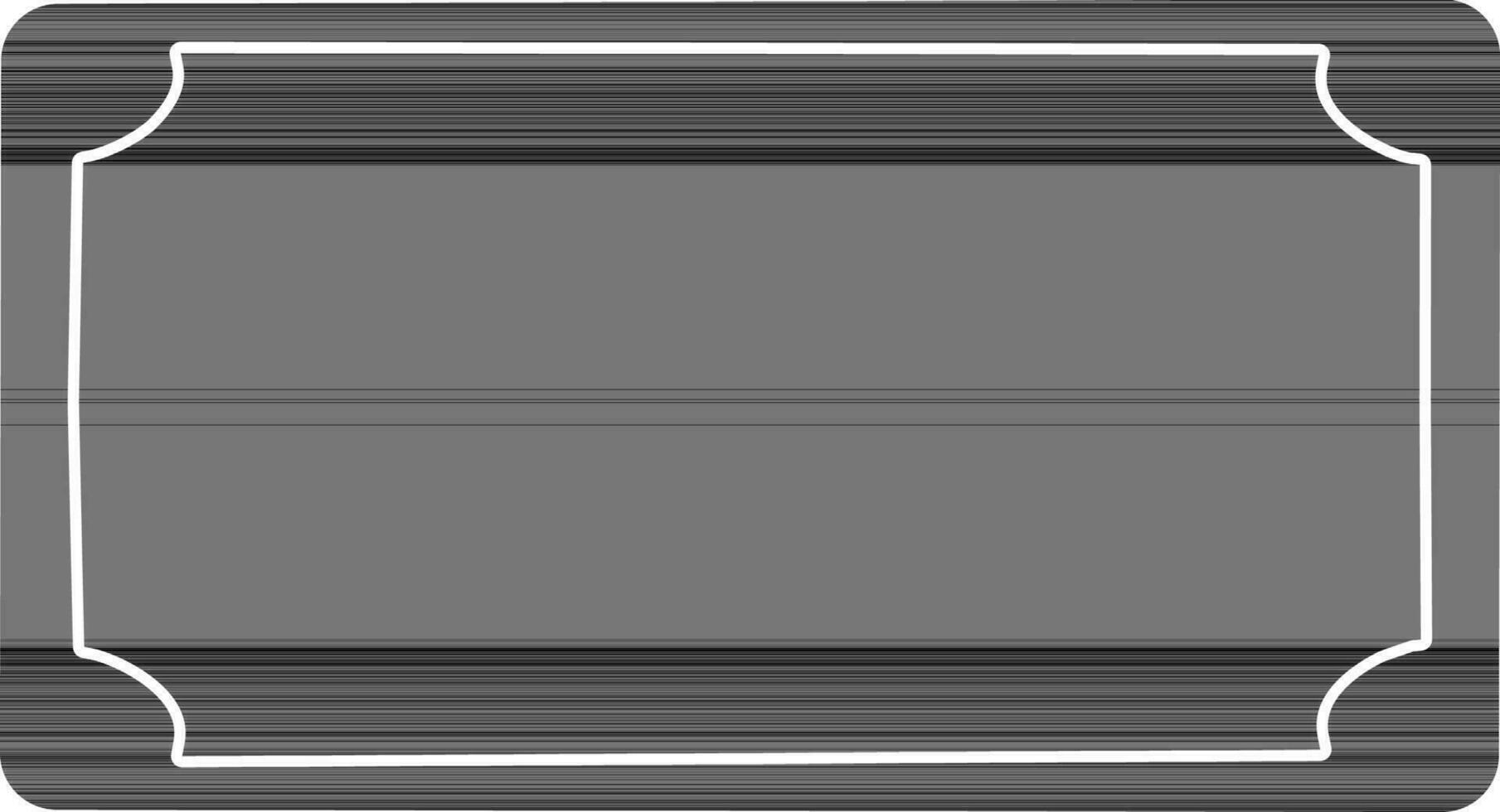 Ticket icon in black style for movie concept. vector