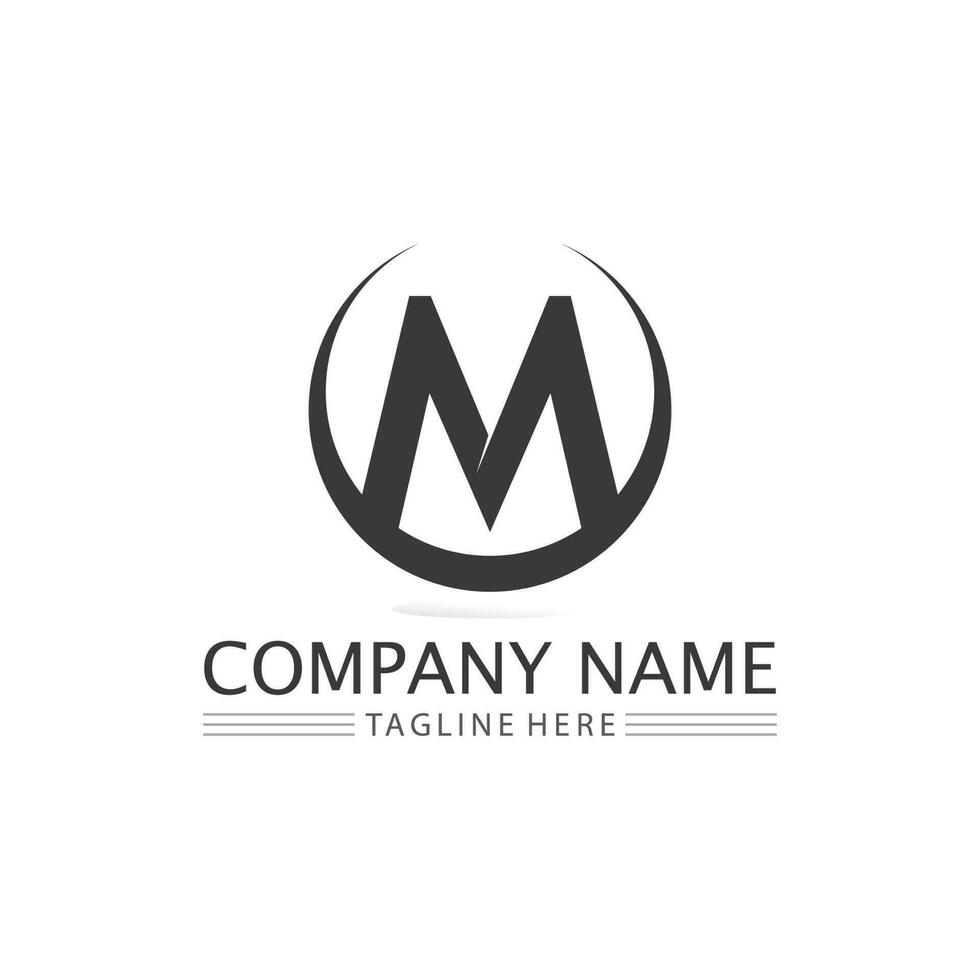 M Letter Logo Template vector