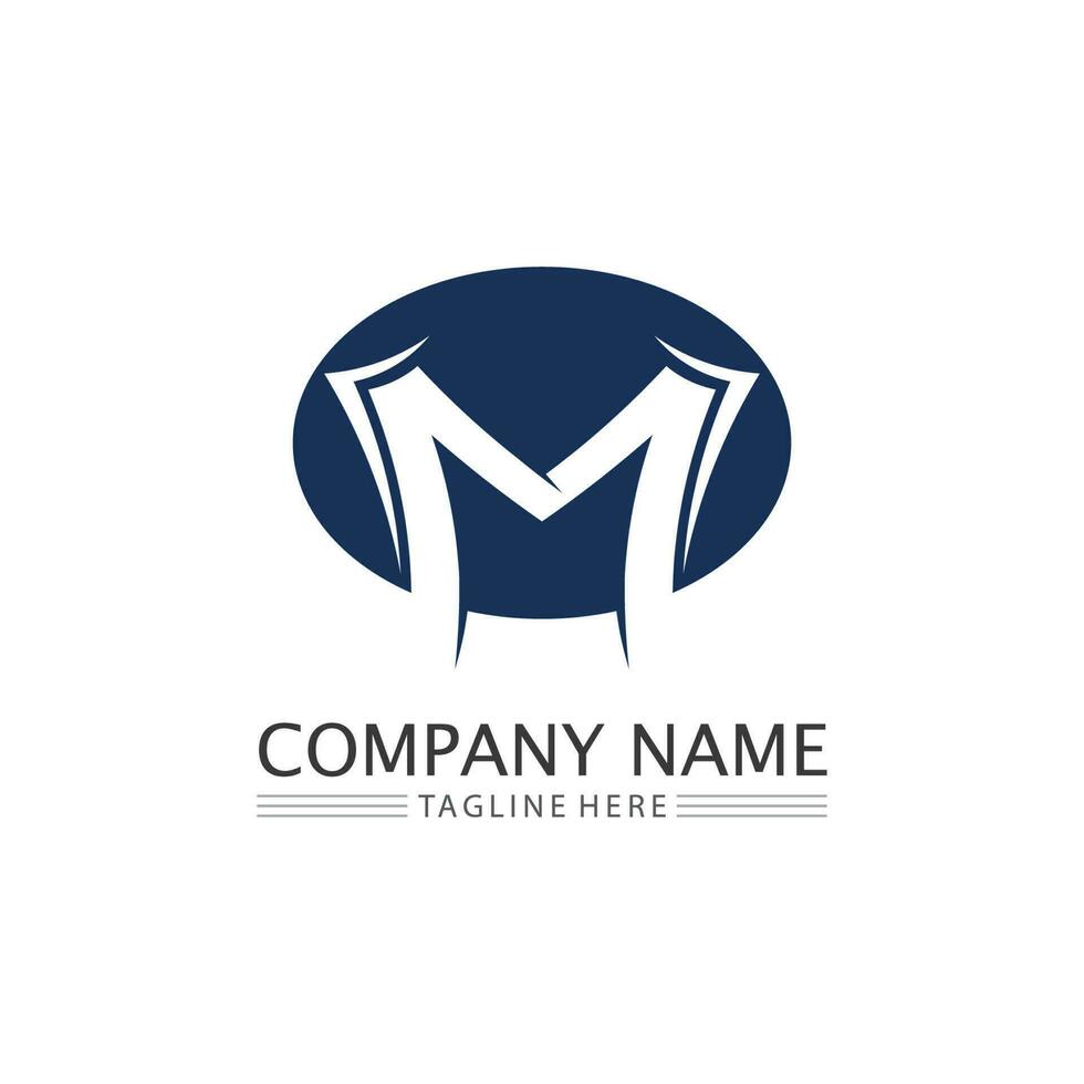 M Letter Logo Template vector