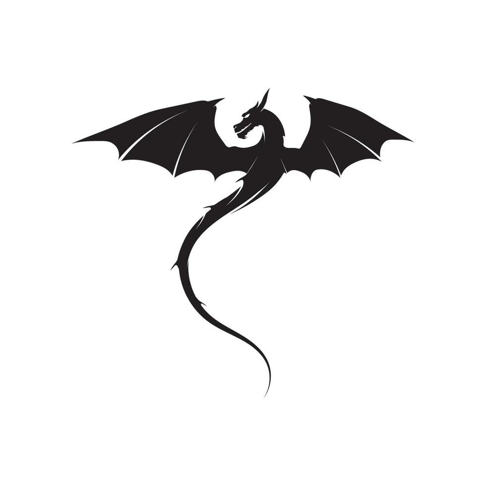 Dragon vector icon illustration